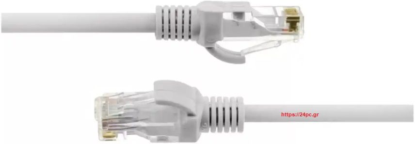 Καλώδιο Ethernet Patch Cord Utp Cat5E - 10 μέτρα - Γκρι - Καινούργιο