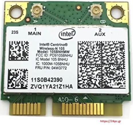 Network αντάπτορας WIFI Intel wireless-n 105BNHU WIFI card για Lenovo tiny - Refurbished