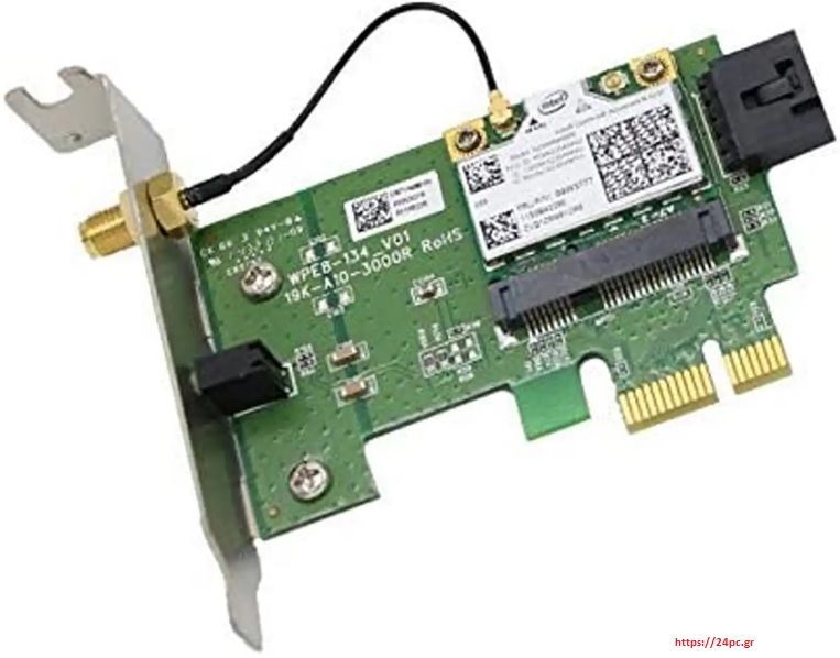 Network αντάπτορας  NIC wifi Lenovo Intel WPE8-134_V01 PCI-E LP - Refurbished