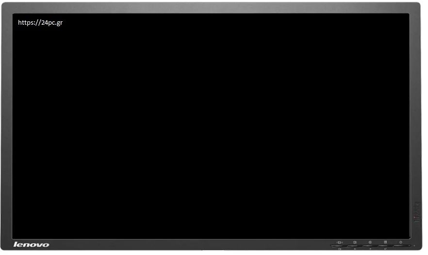 Οθόνη 24 ιντσών LED IPS LENOVO T2424pA BL (DP OFF) NO BASE GA- μεταχειρισμένη