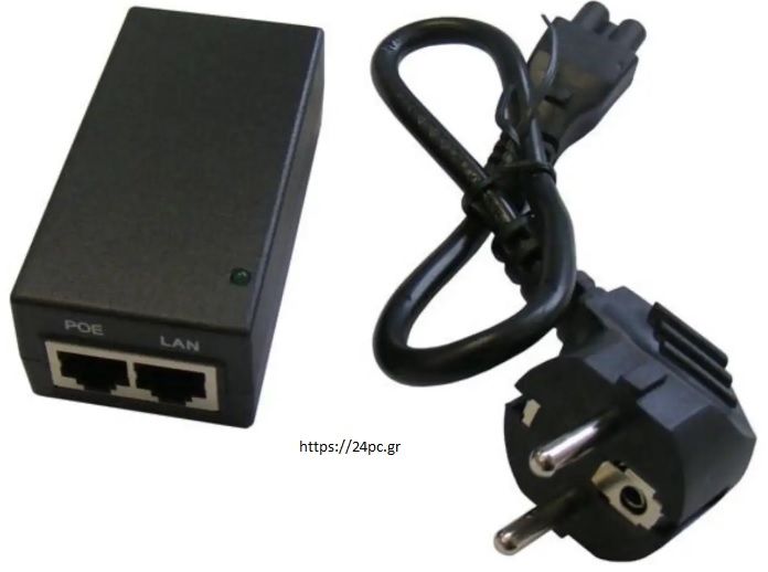 POE INJECTOR 48V 24W GIGABIT BRICK TYPE WITH CABLE ESD PROTECTED