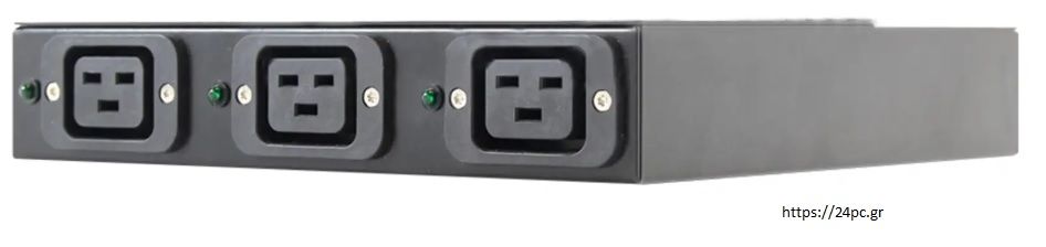 PDU 3-OUTLETS IBM 39Y8909, 3XC19, 220-240V, 1PH,48A, 1U ανακατασκευασμένο