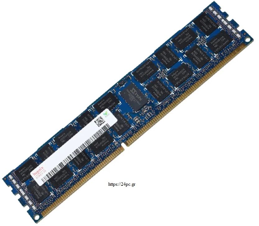 Μνήμη Ram 4GB HYNIX PC3L-10600E DDR3-1333 2Rx8 ECC DIMM 1.35V - Refurbished