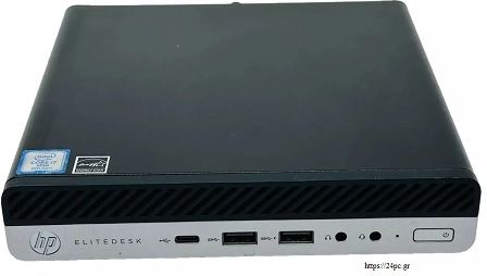 Υπολογιστής Hp EliteDesk 800 G4 DM 65W - i7 8700T - 8GB - 256GB M2 - W11 - Intel® UHD Graphics 630 - Μεταχειρισμένος