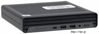 Υπολογιστής Hp EliteDesk 800 G6 DM - i5 10500 - 8GB - 256GB NVMe - W11P - Intel® UHD Graphics 630 - Μεταχειρισμένος