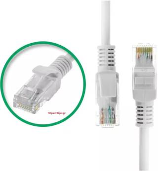 240218121538_2 Καλώδιο Ethernet Patch Cord Utp γρήγορο Cat6E - 10 μέτρα - Γκρι - Καινούργιο