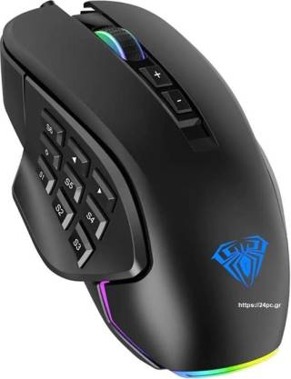 Ποντίκι υπολογιστή Gaming Aula H510 - Ενσύρματο - RGB - Μαύρο - Καινούργιο