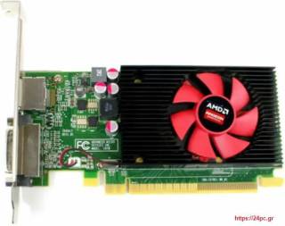 Κάρτα γραφικών AMD Radeon R5 340 GDDR3 - 2GB - VGA - Display Port - DVI - PCI E - Low Profile - Refurbished