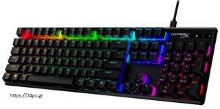 Πληκτρολόγιο HyperX Alloy Origins PBT HX Blue Mechanical Full Size Gaming Keyboard (US Layout) - Black - 639N4AA -Καινούργιο