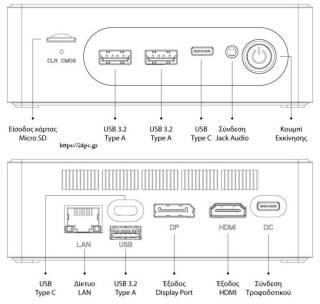 250526100141_2 Υπολογιστής HUSHIDA MINI PC-12450 i5-12450H/16GB/512GB Καινούργιος