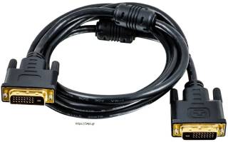 Καλώδιο DVI-D (M) TO DVI-D (M) 1.8M ανακατασκευασμένο