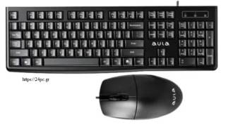 Πληκτρολόγιο με ποντίκι Aula AC105 WIRED BLACK US-GR - Καινούργιο