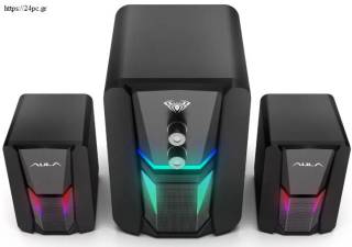Ηχείο Aula N-189 RGB DESKTOP STEREO 2.1 Καινούργιο